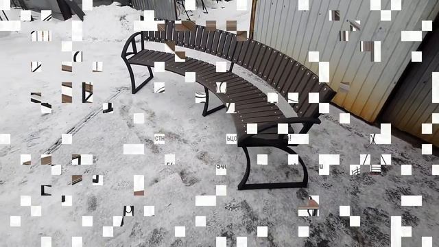 Скамейка полукруглая из ДПК смотреть онлайн