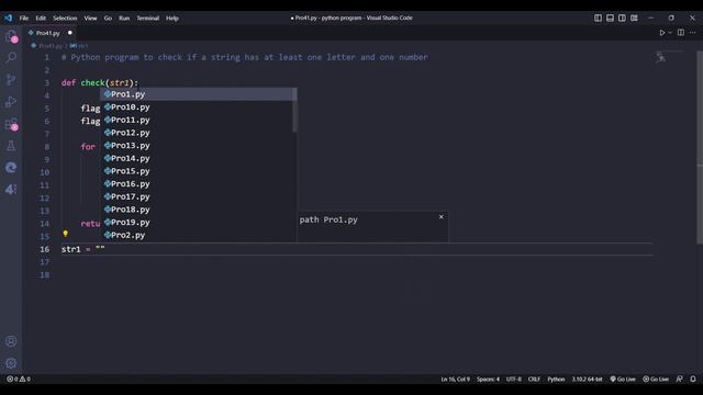 Python program to check if a string has at least one letter and one number #python #coding #newvide смотреть онлайн