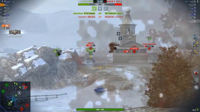 XM551 Sheridan - 5.4K DMG 4фрг Зимняя Малиновка - World of Tanks Blitz смотреть онлайн