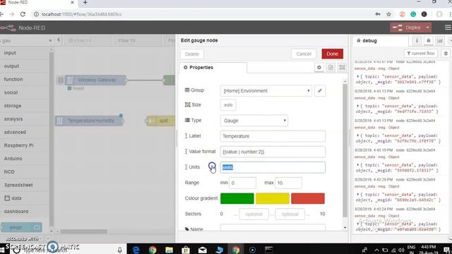 Adding Gauge node in Node-red смотреть онлайн