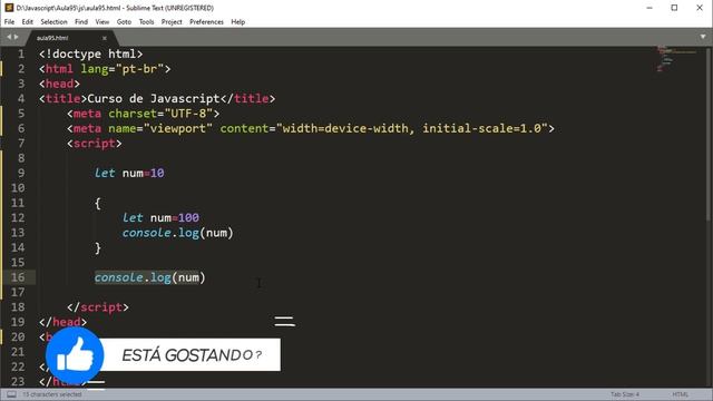 Declarando variáveis com LET e CONST em Javascript - Curso de React Native - Aula 95 смотреть онлайн