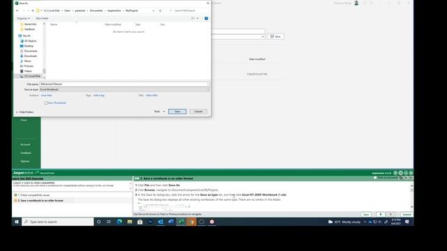 Excel Lesson 1i Working with Compatibilty Mode смотреть онлайн