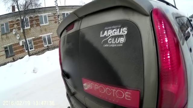 Тест аэродинамического спойлера LADA Largus смотреть онлайн