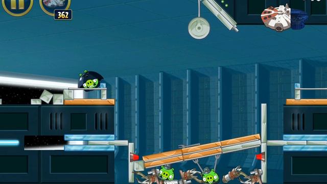 Angry Birds Star Wars - Level 2-18 - 100% Mighty Falcon Walkthrough - Death Star смотреть онлайн