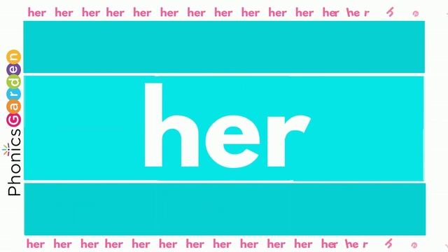 HER | Sight Word | Sing and Chant | Pat-a-Word | Phonics Garden смотреть онлайн