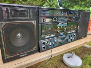 МЕГА БУМБОКС Sharp HK-9000Z(BK) из старых добрых 80-х - Ghettoblaster-ЯПОНИЯ-1985-1987-год