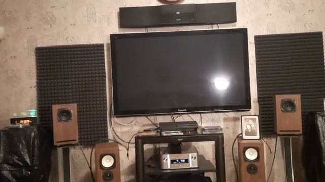 Полочная акустика на динамиках Fostex 1000k. Источник Marantz 612 melody X. смотреть онлайн
