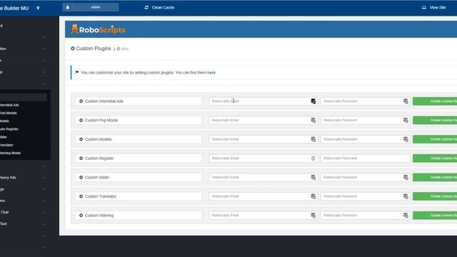 PHP Cam Script (v4) - Custom Plugins Licenses