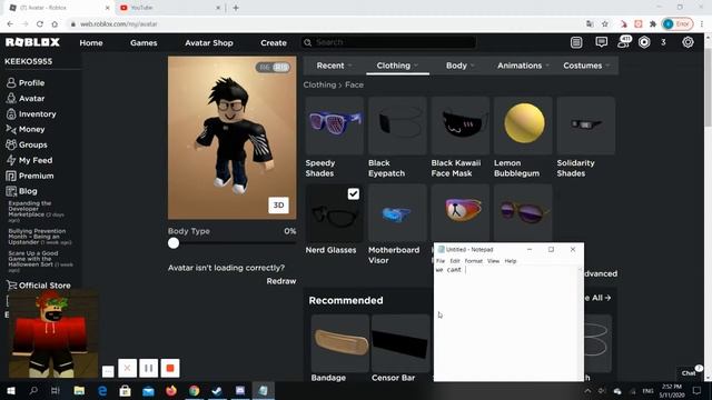 Making Nerdy nerd avatar in ROBLOX смотреть онлайн