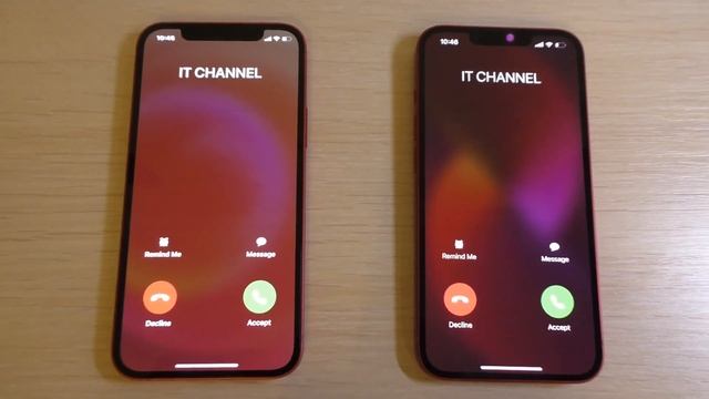 IPhone 12 Vs IPhone 13 Product Red Incoming Call