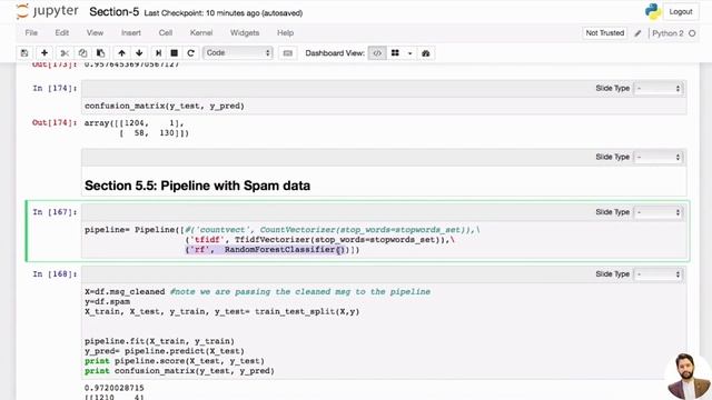 25. Pipelining with Spam Data | Data mining with Python in English #python #datamining смотреть онлайн