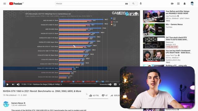 Jak si vede grafická karta GTX 1060 v roce 2021? смотреть онлайн