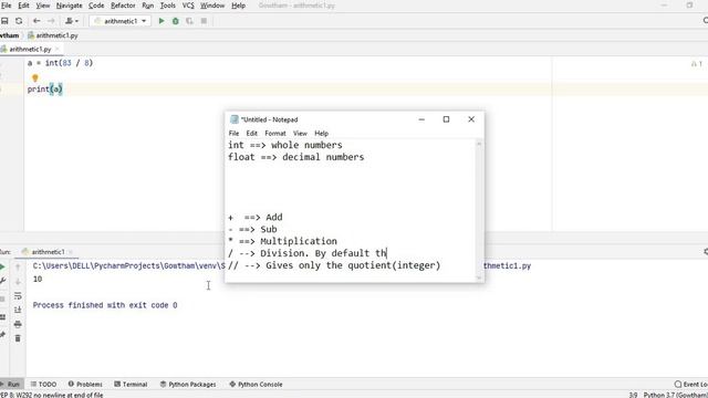 Python Basics | Python - Arithmetic Operators || [TAMIL] смотреть онлайн