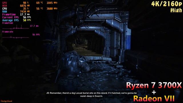 AMD Radeon VII 16GB PC Gameplay Benchmark Test in 4K/2160p смотреть онлайн