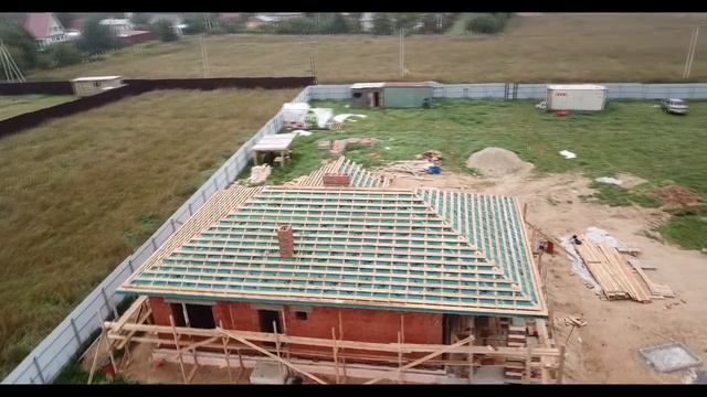 Строительство одноэтажного загородного дома из кирпича.Благоустройство.рф смотреть онлайн