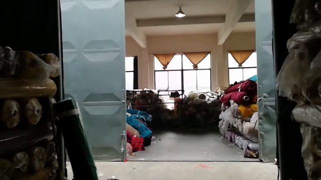 Шаосин Китай отгрузка контейнера с фабрики (бархат)