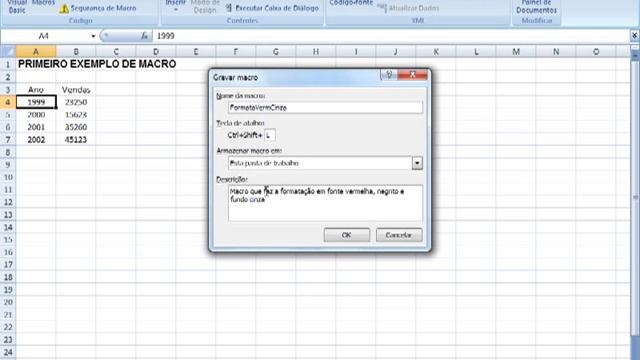 Macros e VBA no Excel 2007 - Básico + Intermediário - Aula 02: Criando Uma Macro смотреть онлайн