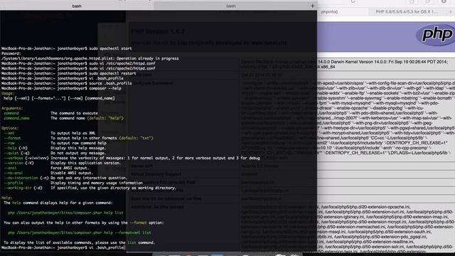 Tutoriel MacOs : Installer Apache, PHP, MySQL sur Yosemite смотреть онлайн