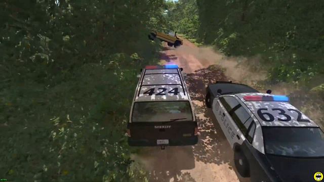 BeamNG Drive Police Chase Cars Crashes & High Speed Epic Fails Compilation #8 смотреть онлайн