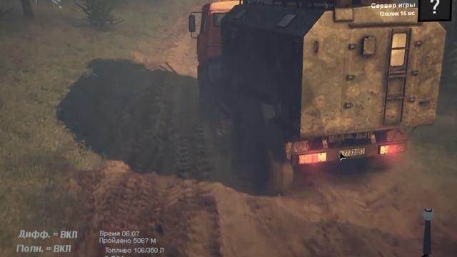 Spintires осмотр карты Level_Mountain(Горный) смотреть онлайн