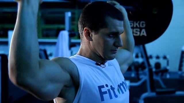 Жим штанги стоя за голову смотреть онлайн