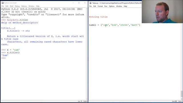 Python Basics String Title Method смотреть онлайн