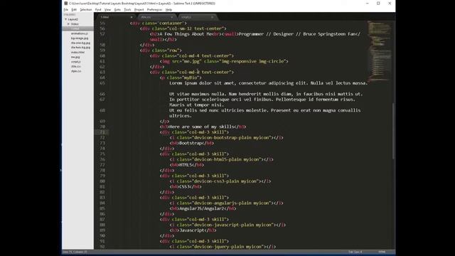 Creare Layout Responsive con Bootstrap 3 #10 - Sezione 'About Me' смотреть онлайн