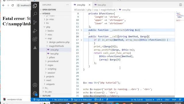 php Advanced OOP Tutorial difference between __call & __callStatic [MAGIC METHODS PART1][Bengali] смотреть онлайн