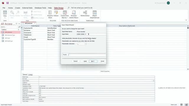 BTEC Level 3 IT - Unit 2 Databases - FORMAT CHECK - VALIDATION - Part 11 смотреть онлайн