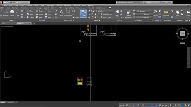 Autodesk AutoCAD 2017, MEMBUAT GAMBAR POTONGAN RUMAH 2 LANTAI смотреть онлайн