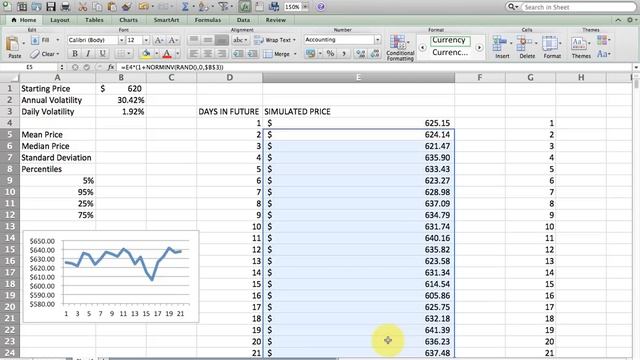 How to Simulate Stock Price Changes with Excel (Monte Carlo) смотреть онлайн