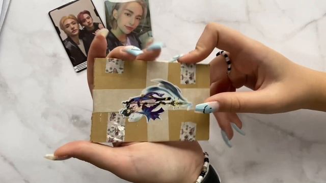 ♡ Распаковка карт Stray kids~Хёнджина?/Unboxing cards Stray kids ♡ смотреть онлайн