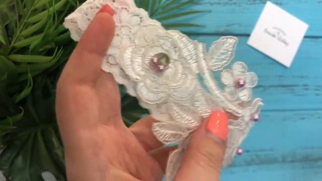 Свадебная подвязка "Роззи" арт. 333 смотреть онлайн