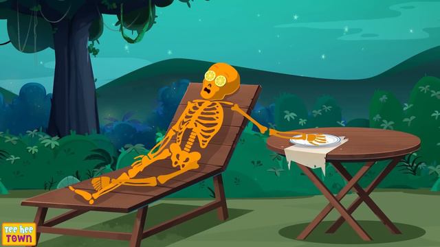 Haunted Skeleton Family Dinner Party Halloween Song | Funny Crazy Song For Kids By Teehee Town смотреть онлайн