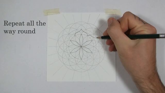 Step by Step Mandala Art Tutorial смотреть онлайн