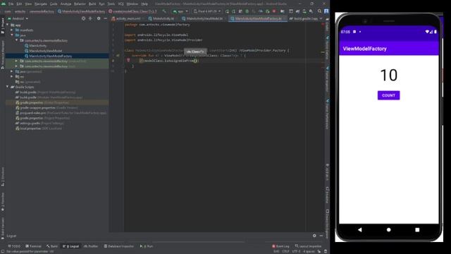 ViewModelFactory Android Kotlin in Hindi смотреть онлайн