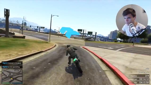 GTA 5 Funny Moments - Bikes vs Monster Trucks (GTA V Online Gameplay) смотреть онлайн