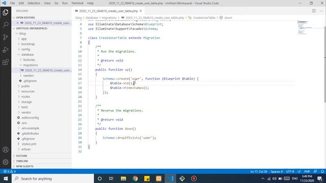 Migration Database Laravel 8 смотреть онлайн