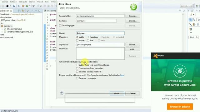 VARIABLE AND DATATYPE JAVA FOR SELENIUM |JAVA FOR SELENIUM смотреть онлайн