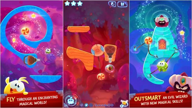 Cut The Rope: Magic - Magic Forest Walkthrough All Levels смотреть онлайн