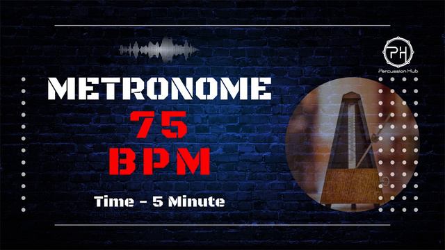 75 BPM Metronome | 5 Minute смотреть онлайн