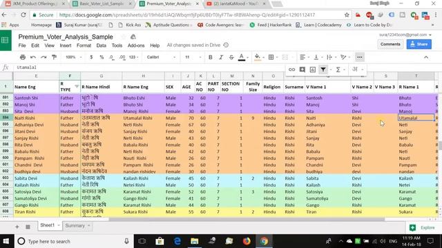 Premium Voter Analysis | Premium Voter list in Excel | voter list In Excel смотреть онлайн