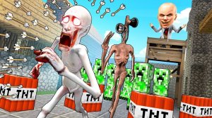 SCP В МИРЕ МАЙНКРАФТ! ОПАСНЫЕ SCP ПРОТИВ ЛОВУШЕК УЧЕНЫХ! МАЙНКРАФТ ДОРОГА СМЕРТИ С SCP В Garry`s Mod