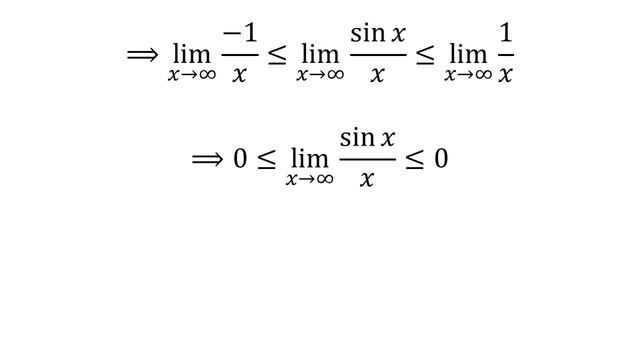 Limit of (sin x)/x as x approaches infinity смотреть онлайн