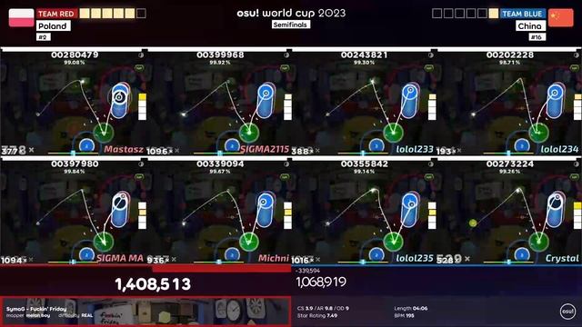 Osu! World Cup Poland vs China OWC 2023 Highlight смотреть онлайн