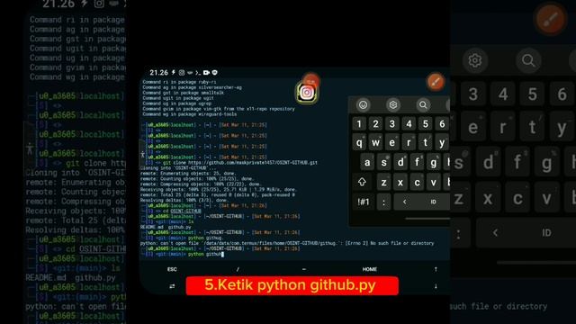 Cara Mencari Informasi Github (OSINT-GITHUB) #termux #osint @TutorialTermux смотреть онлайн