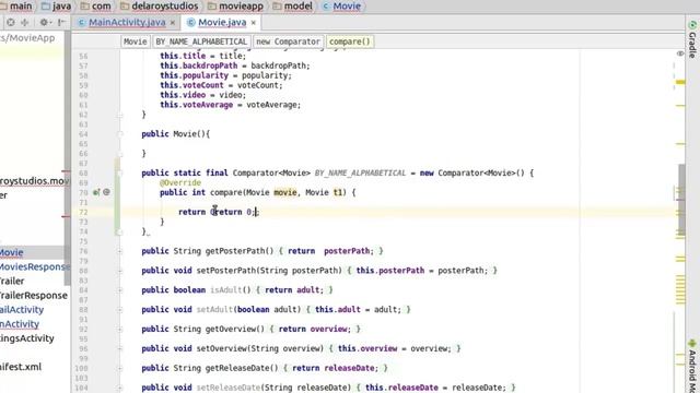 Android Collections, sorting recyclerview objects alphabetically смотреть онлайн