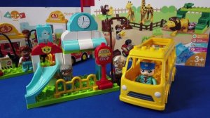 ЛЕГО зоопарк, автобусная остановка и заправка! Как Lego Duplo, а в чем разница? Обзор и распаковка.