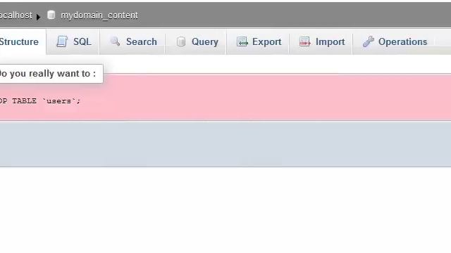 How to drop tables from a database in phpMyAdmin смотреть онлайн