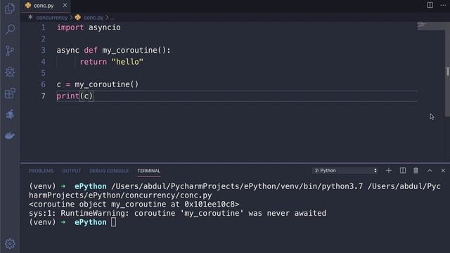 concurrency in python | python asyncio | python tutorial смотреть онлайн